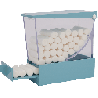 Zirc Deluxe Cotton Roll Dispenser & White