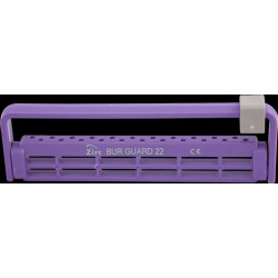 Zirc 22-Hole Steri-Bur Guard & Neon Purple