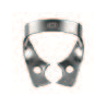 Insta-Dam USA Individual Rubber Dam Clamp & #2 - Winged For lower bicuspids with flat beaks