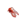 Endo teeth with a colored root canal (Teeth no. 1.6/16/3)