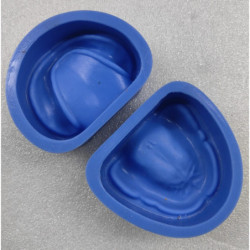 Blue Silicone casting moulds & Fully Edentulous