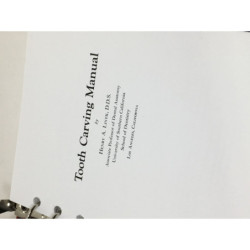 Tooth Carving Dental Manual -  guide for tooth morphology and wax carving