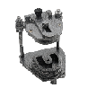 Full set of Orthodontic Articulator with wax rims and metal teeth