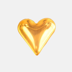 Dental Jewellery - Heart - 22kt gold