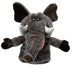 Hand Puppets for Dental Education & Elephant
