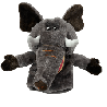 Hand Puppets for Dental Education & Elephant
