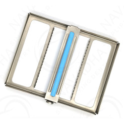 Steel Cassettes for Hand Instruments & Light Blue Sterilizing Cassette (10 Instruments)