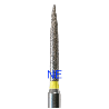 ADC Burs & Kit & High Speed Flame shaped Extra Fine yellow band (248-012) - 5pcs/pk