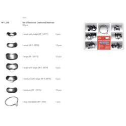 Dental Contoured Matrix Bands ( Assorted) & Forceps