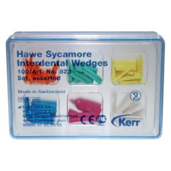 Kerr Hawe Polishing brushes and discs & Sycamore Interdental Wedges - (5 pcs assorted size)