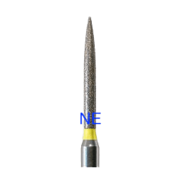 ADC Burs & Kit & High Speed Flame shaped Extra Fine yellow band (248-012) - 5pcs/pk