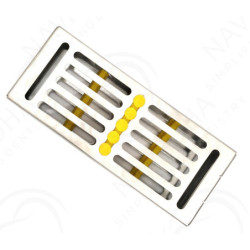 Steel Cassettes for Hand Instruments & Sterilizing Tray (5 Instruments)