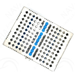 Steel Cassettes for Hand Instruments & Sterilizing Tray (5 Instruments)