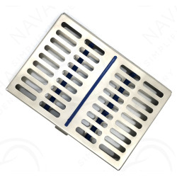 Steel Cassettes for Hand Instruments & Sterilizing Tray (5 Instruments)