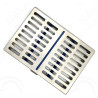 Steel Cassettes for Hand Instruments & Sterilizing Tray (5 Instruments)