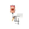Dental Typodont Mounting Pole Rod