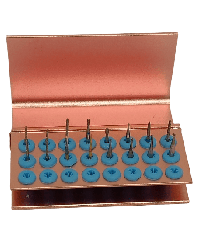 ADC Burs & Kit & ADC Bur Kit with Metal Bur Stand - Total 16 Burs/kit